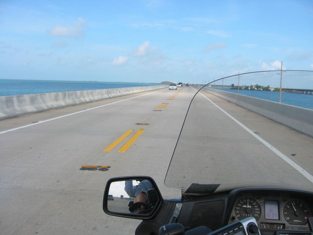 Driving down the Florida Keys.
